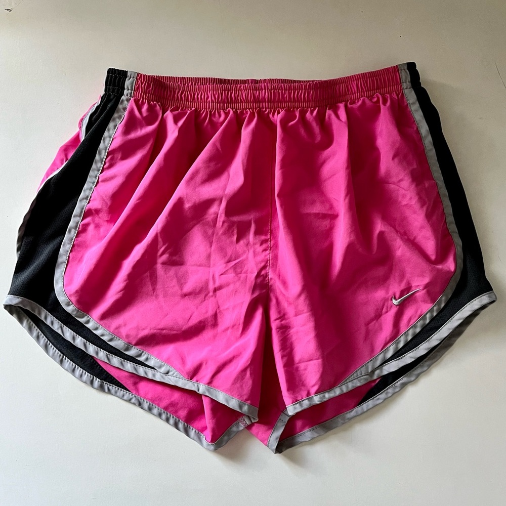 Nike pink running shorts